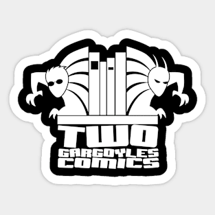 Two Gargoyles Comics Logo Sticker